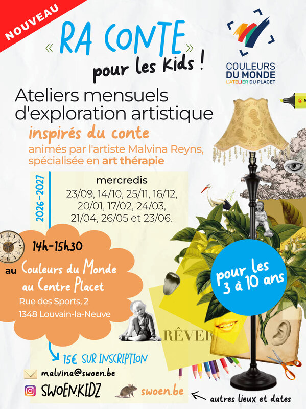 Stages,cours Ra Conte - Atelier artistique pour enfants