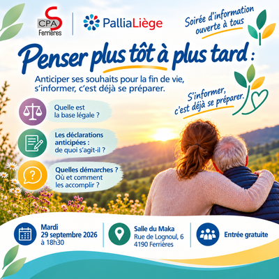 Conférences Penser plus tôt plus tard - Soirée d info