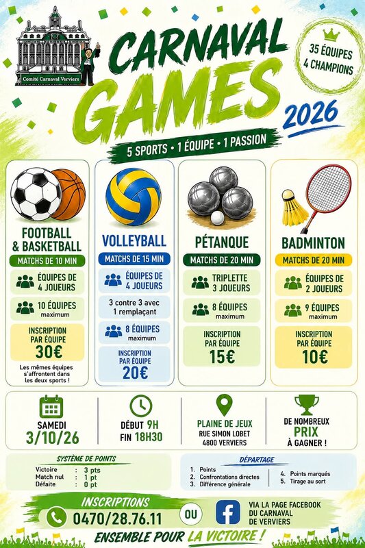 Loisirs Carnaval Games 2ème édition