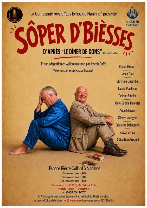 Spectacles Théâtre wallon  sôper d bièsses 
