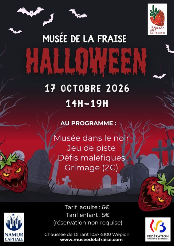 Loisirs Halloween Musée la Fraise