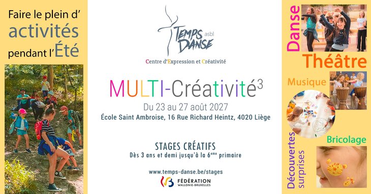 Stages,cours Stage été - Multi-Créativités