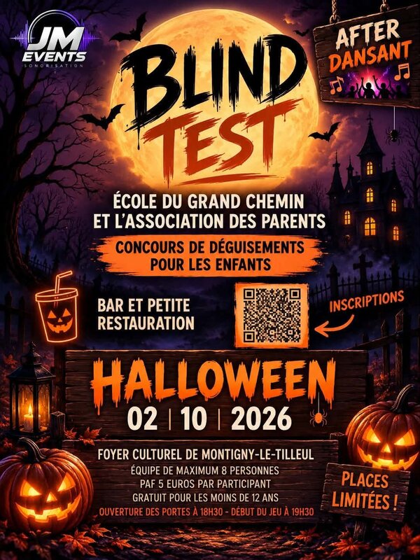 Soirées Blind test Halloween
