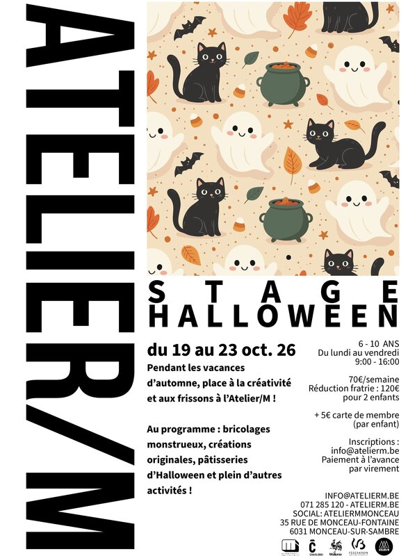 Stages,cours Stage : Halloween