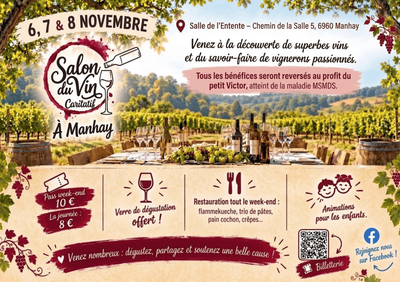 Loisirs Salon vin caritatif profit petit Victor
