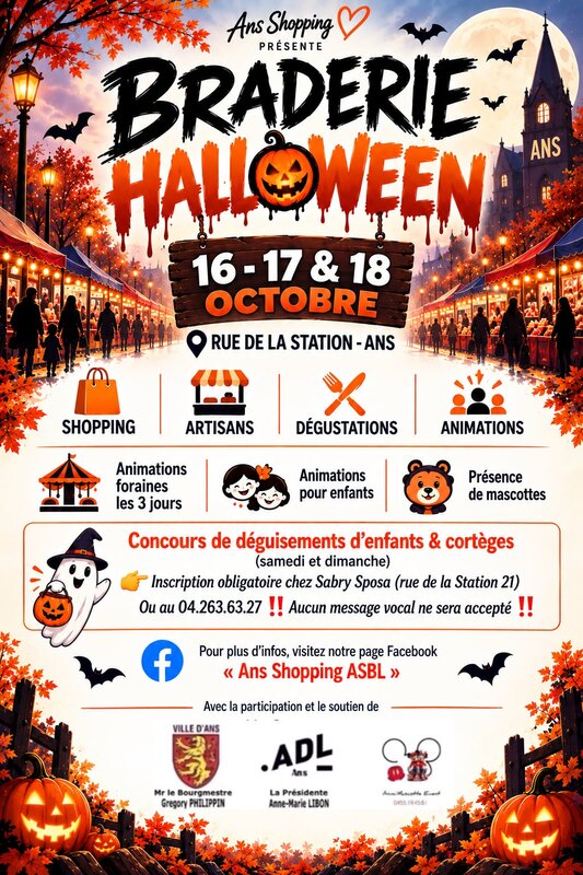 Loisirs Braderie Halloween d Ans Shopping