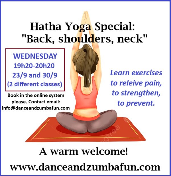 Stages,cours Hatha Yoga: special dos, épaules, nuque