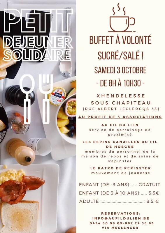 Loisirs Petit déjeuner solidaire