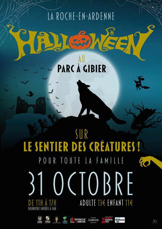 Loisirs Halloween Parc Gibier - le sentier créatures