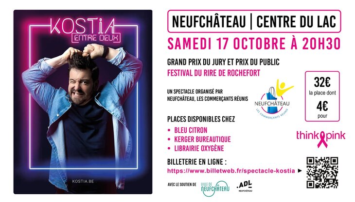 Spectacles Kostia (humour) spectacle avec l association commerçants