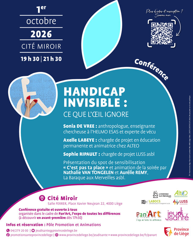 Conférences JeudiSanté :  Handicap invisible : que l’œil ignore. 
