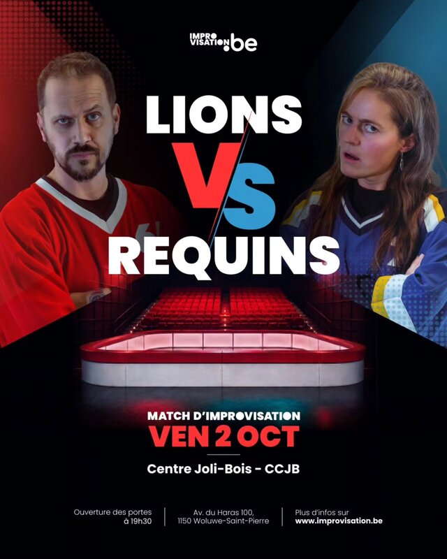 Spectacles Match Impro Lions Requins