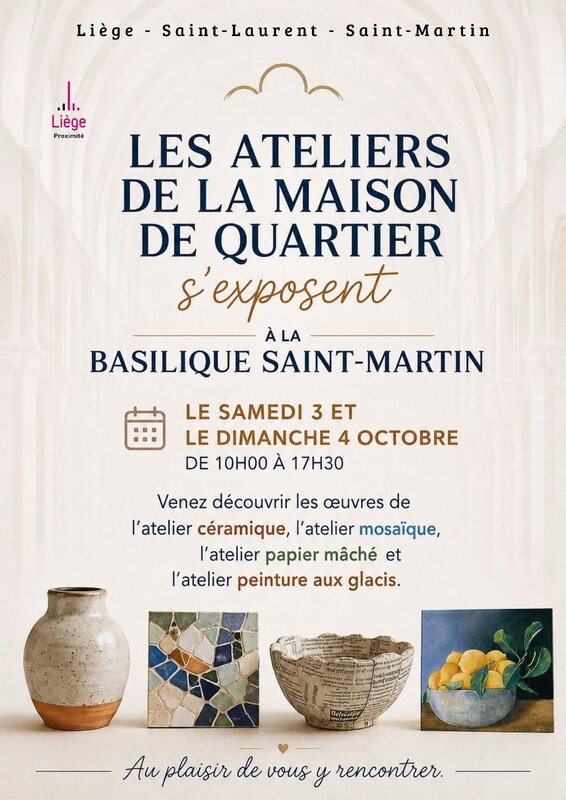 Expositions Les ateliers la Maison quartier s exposent