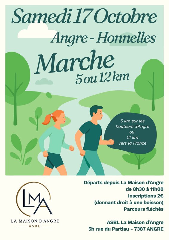 Loisirs 1ère marche l asbl Maison d Angre