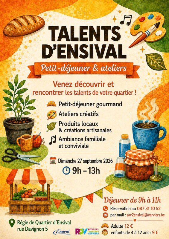 Expositions Ensival a talent, venez savourer 