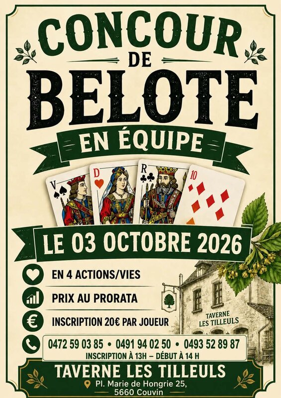 Loisirs Concour belote