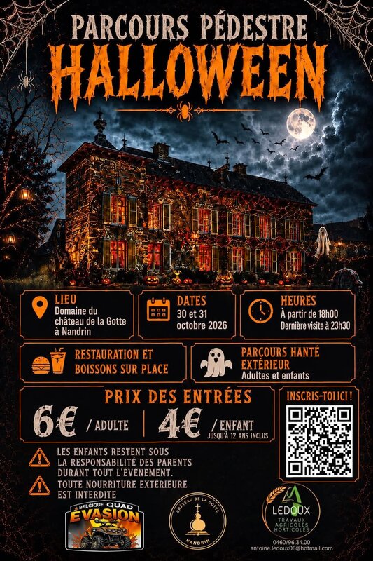 Loisirs Parcours pédestre Halloween