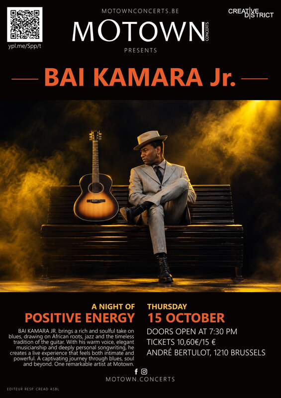Concerts Bai Kamara — afro-blues, soul & rock mOtown