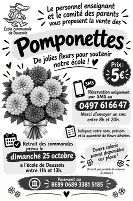 Loisirs Vente pomponnettes