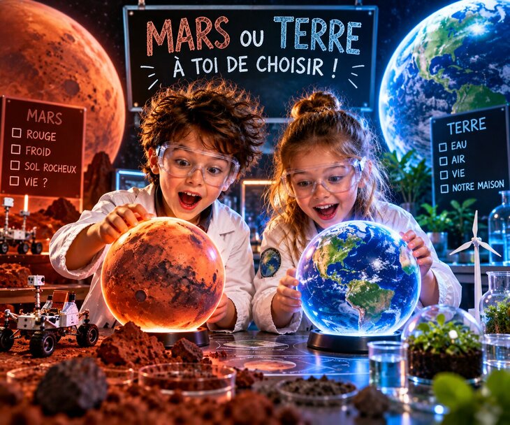 Stages,cours Atelier Tandem : Mars Terre : toi choisir 