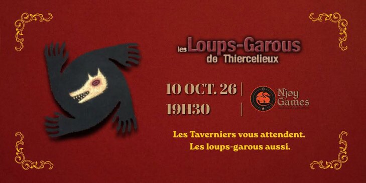 Loisirs Soirée Loups-Garous : venez entre potes, repartez avec traîtres ! Chez Njoy