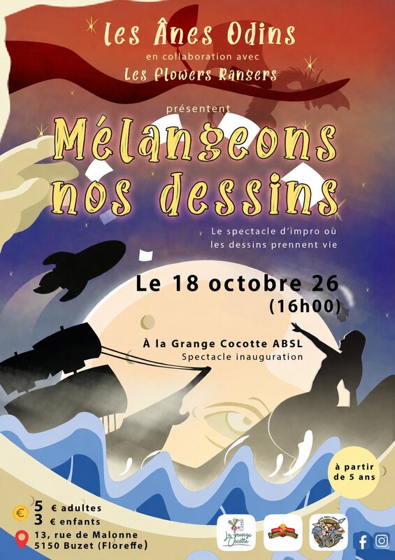 Spectacles Mélangeons dessins - Spectacle d impro pour enfants