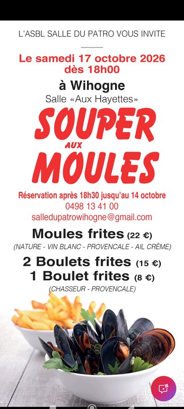 Soirées Souper moules
