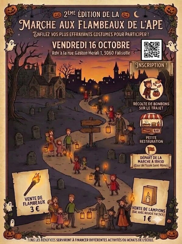 Loisirs Marché flambeau halloween