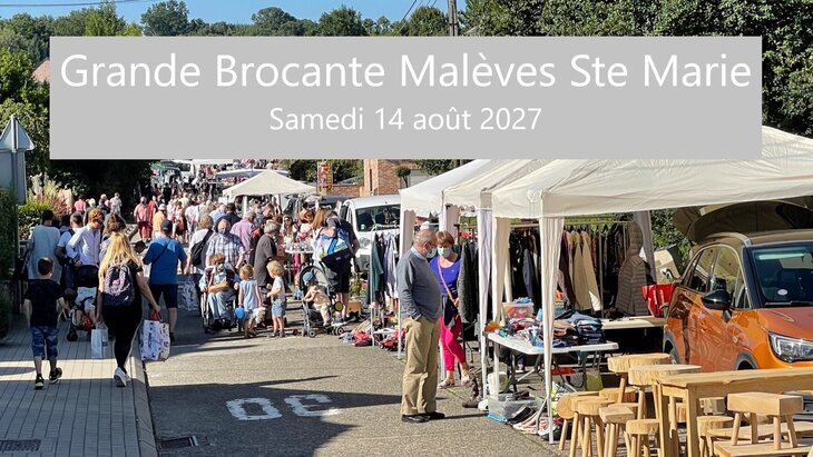 Grande Brocante Annuelle Malèves Marie (Perwez Bt)