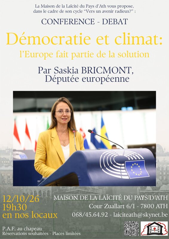 Conférences Conférence/débat : Démocratie climat : l Europe fait partie la solution.