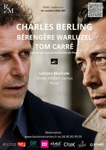 Concerts Charles Berling Camus