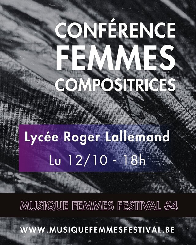 Conférences Compositrices belges