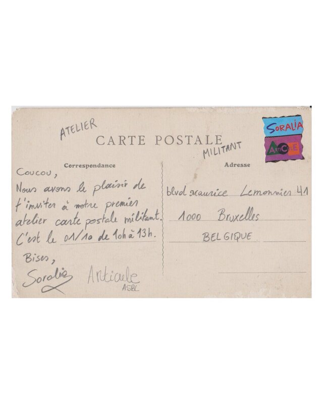 Stages,cours Atelier Cartes Postales Militant