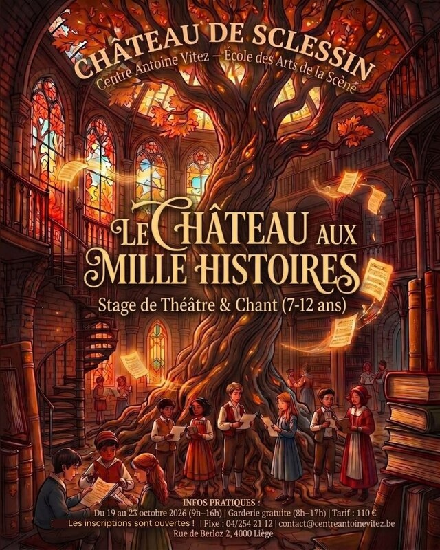 Stages,cours Le château mille histoires. Stage pour enfants