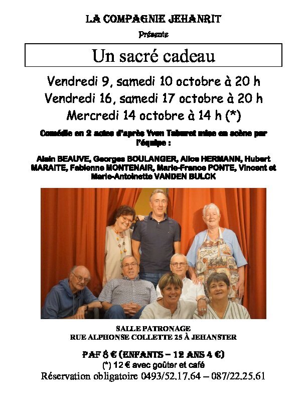 Spectacles Un sacré cadeau
