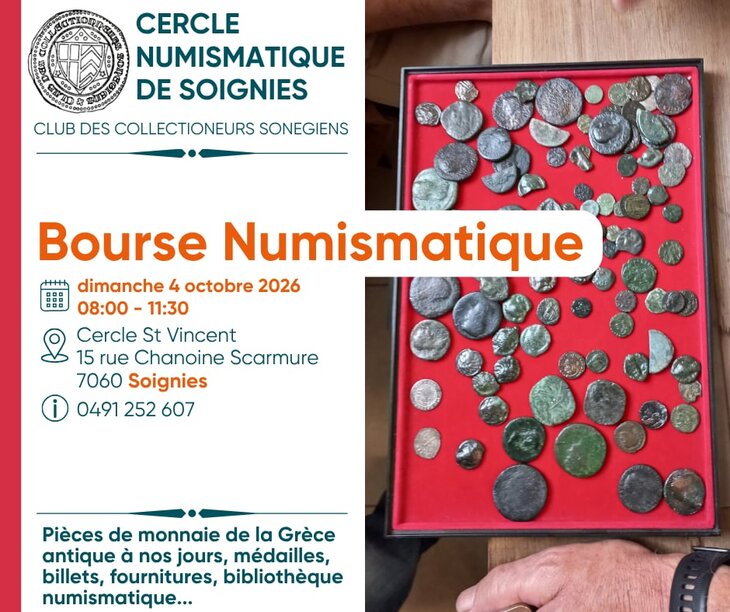 Loisirs Bourse mensuelle numismatique