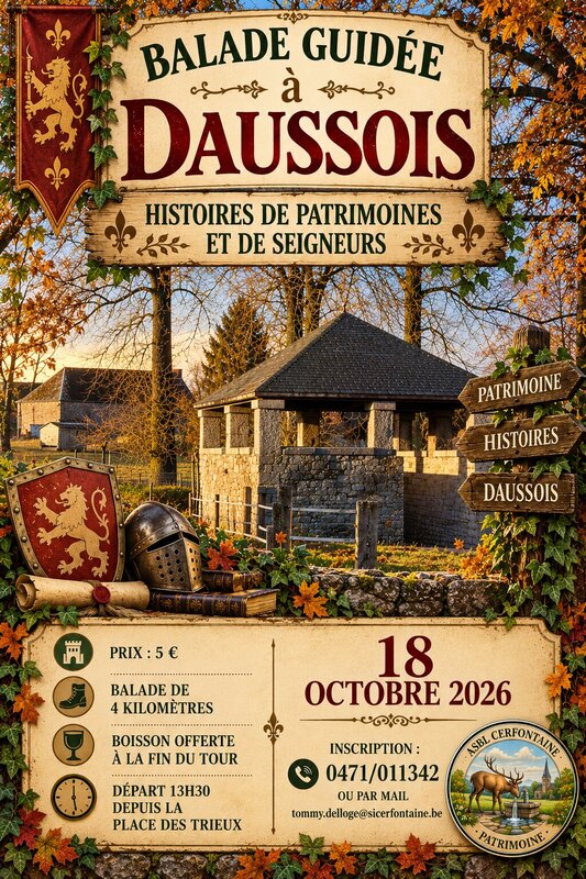 Loisirs Balade découverte : Daussois, histoires patrimoines de seigneurs