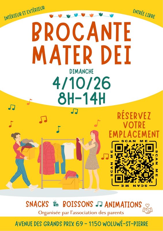  Brocante d’automne l’école Mater Dei