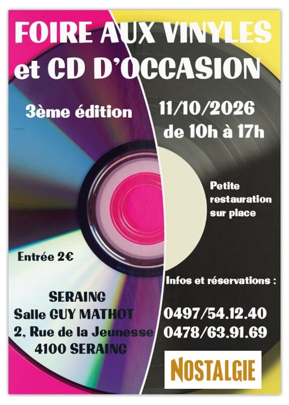 Loisirs 3ème édition la Foire vinyles cd d occasion