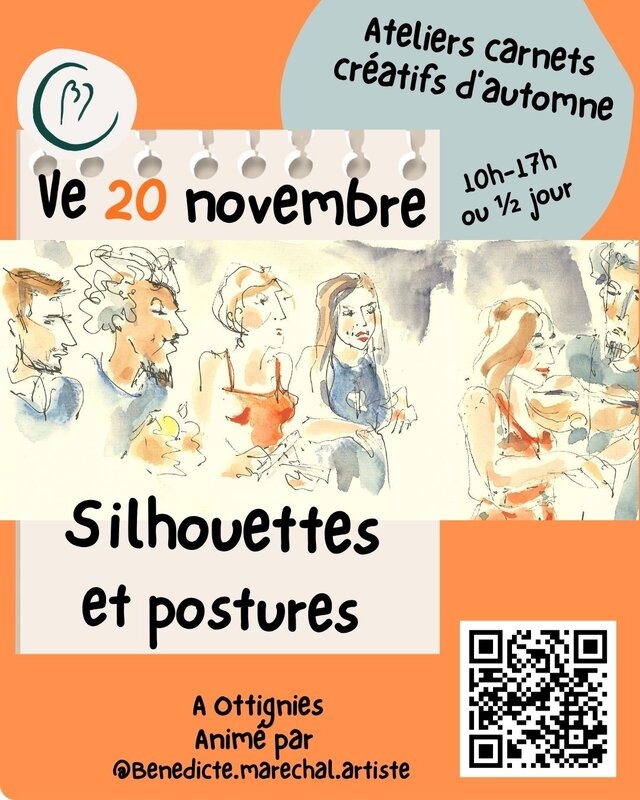 Stages,cours Atelier carnet créatif: silhouettes postures