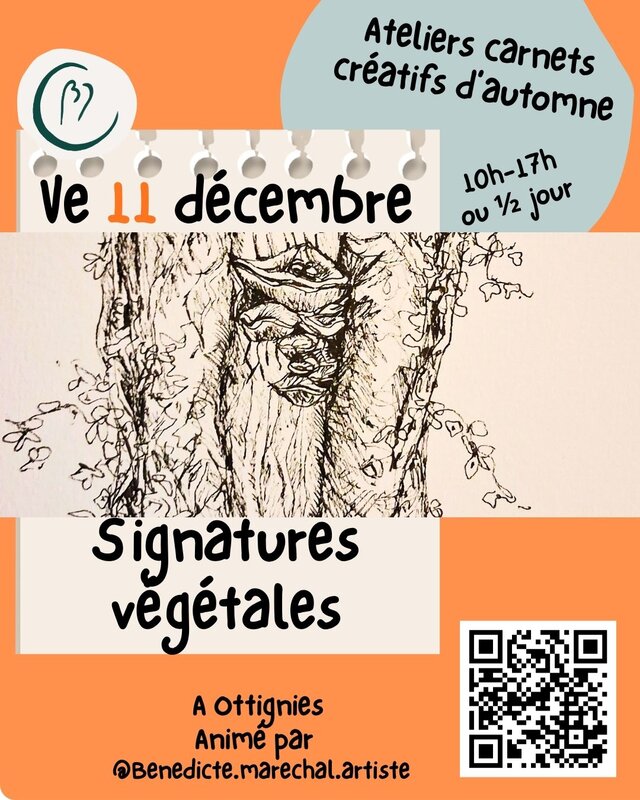 Stages,cours Atelier carnet créatif: signatures végétales