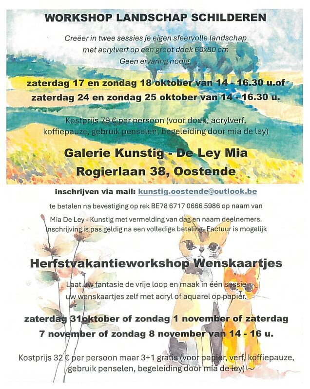 Workshop Wenskaartjes herfstvakantie