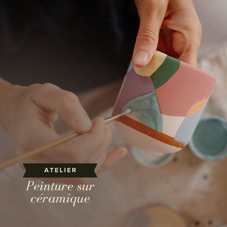 Stages,cours Ramène sœur Atelier peinture céramique