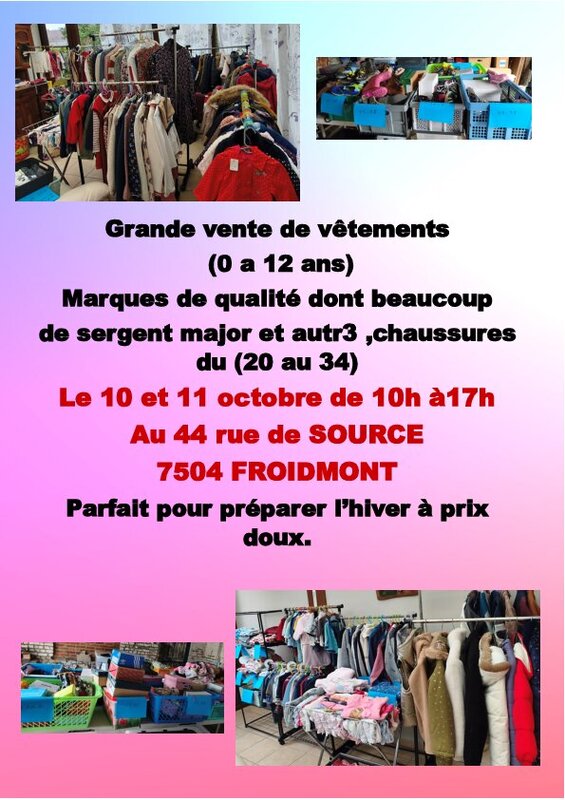 Loisirs Vente vêtements enfants chaussures