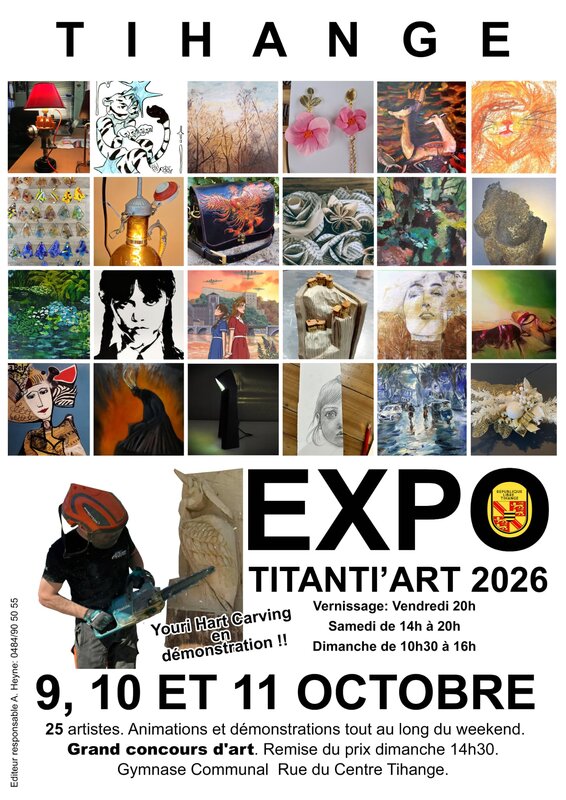 Expositions Titanti’art (exposition artistes régionaux).