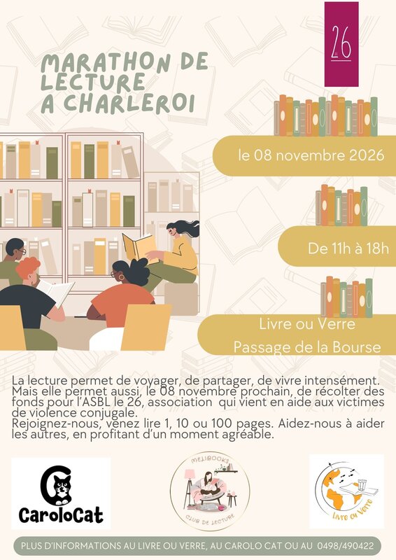 Stages,cours Evénement caritatif: ateliers créatifs marathon lecture