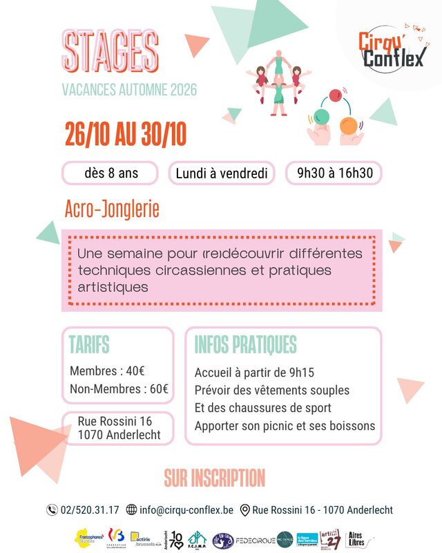 Stages,cours Acro jonglerie