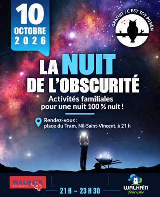 Loisirs Nuit l obscurité : activités familiales Walhain