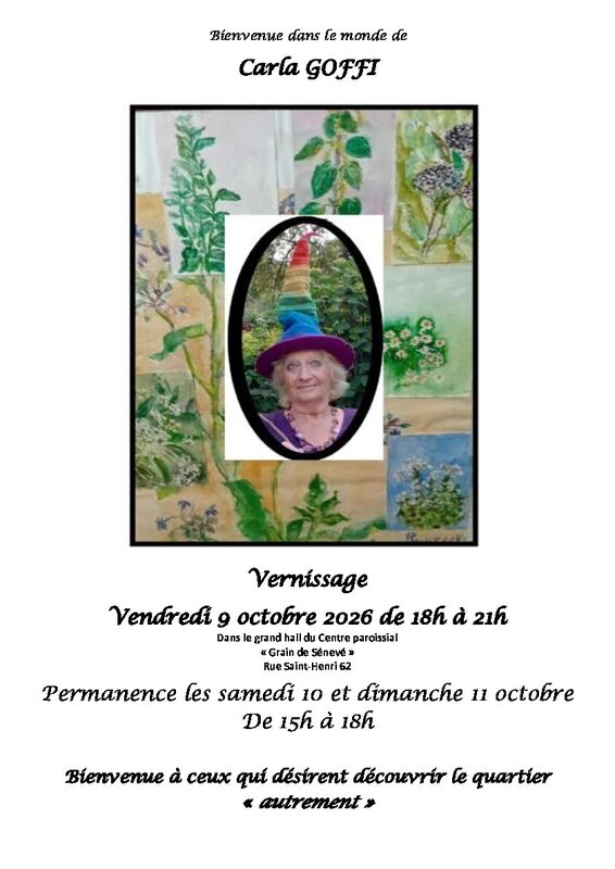 Expositions Bienvenue dans monde Carla Goffi