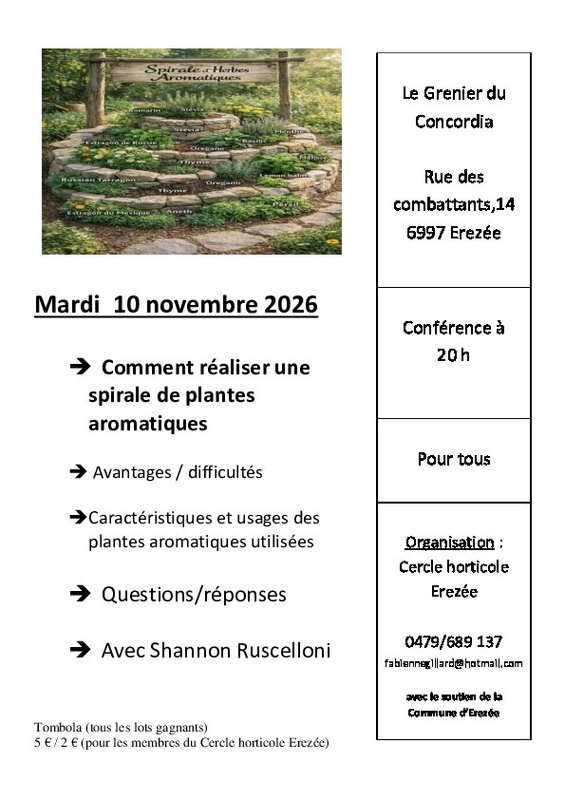 Conférences Conférence les aromatiques
